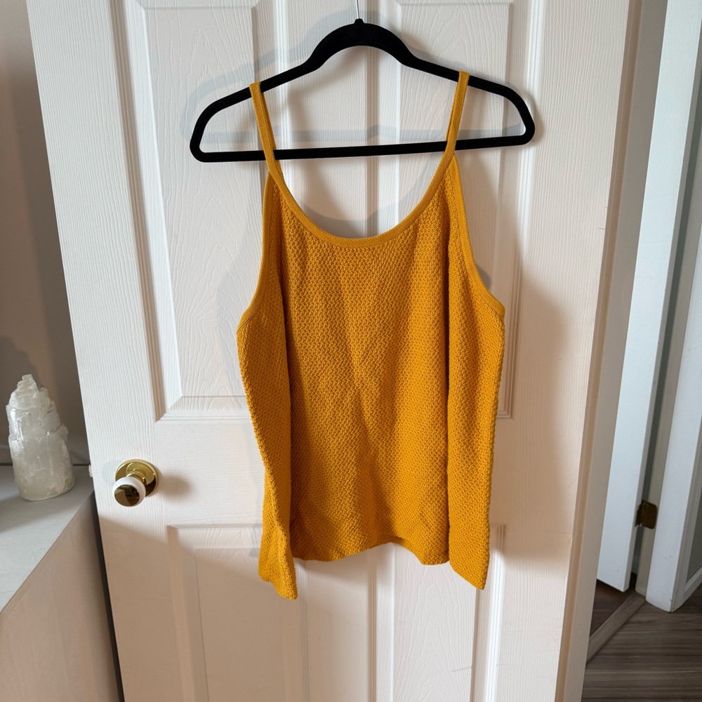 Reitmans Yellow Sleeveless Ribbed Camisole